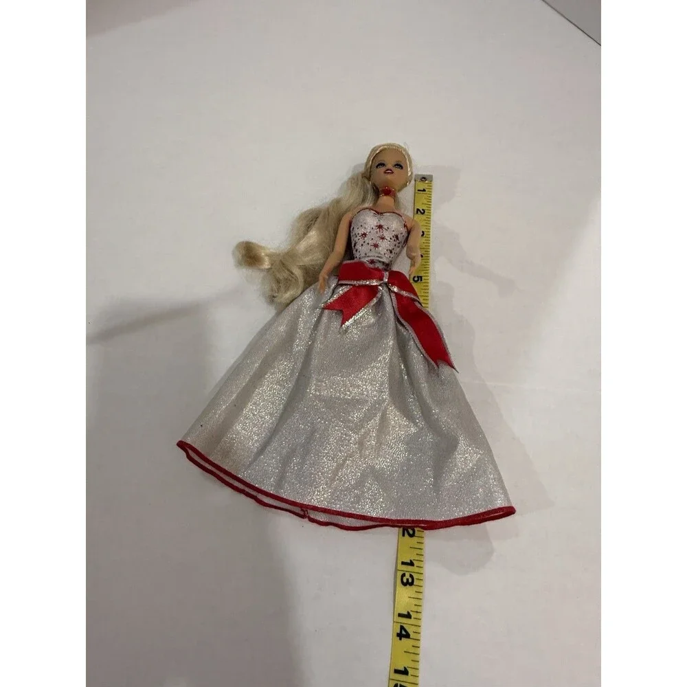 Jakks Pacific Barbie Doll Holiday‎ Elegant Dress, Beautiful Blonde Hair + Stand